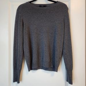 Zara Knit Pearl Sleeve Sweater